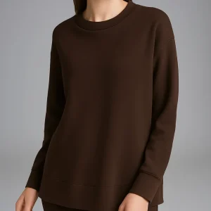 Felpa girocollo in Scuba - Chocolate Torte