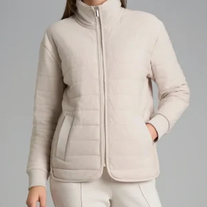 Giacchina con zip in Trapuntino - Champignon