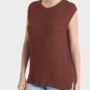 Smanicato in Lurex Rice Stitch - Cappuccino