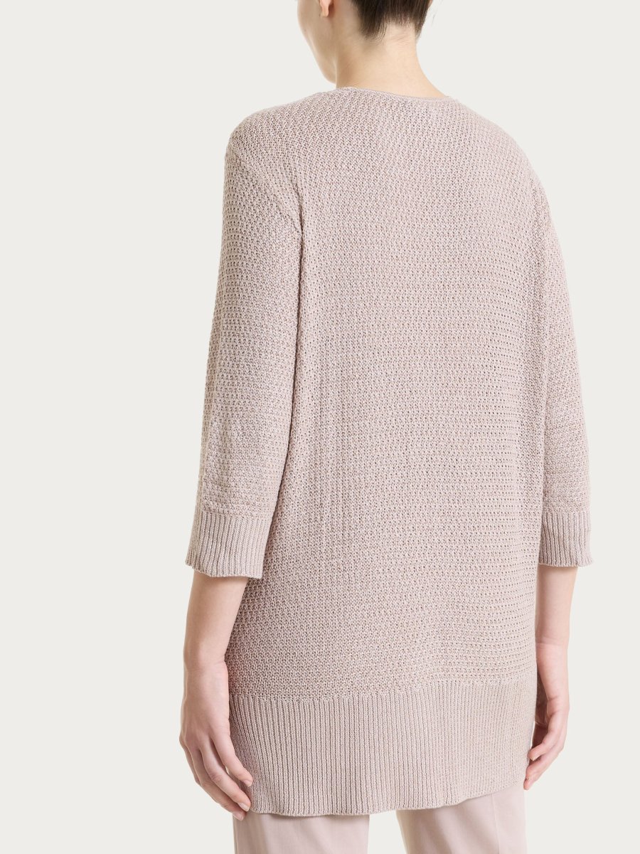 Cardigan aperto in Lurex Rice Stitch - Sphinx - immagine 6