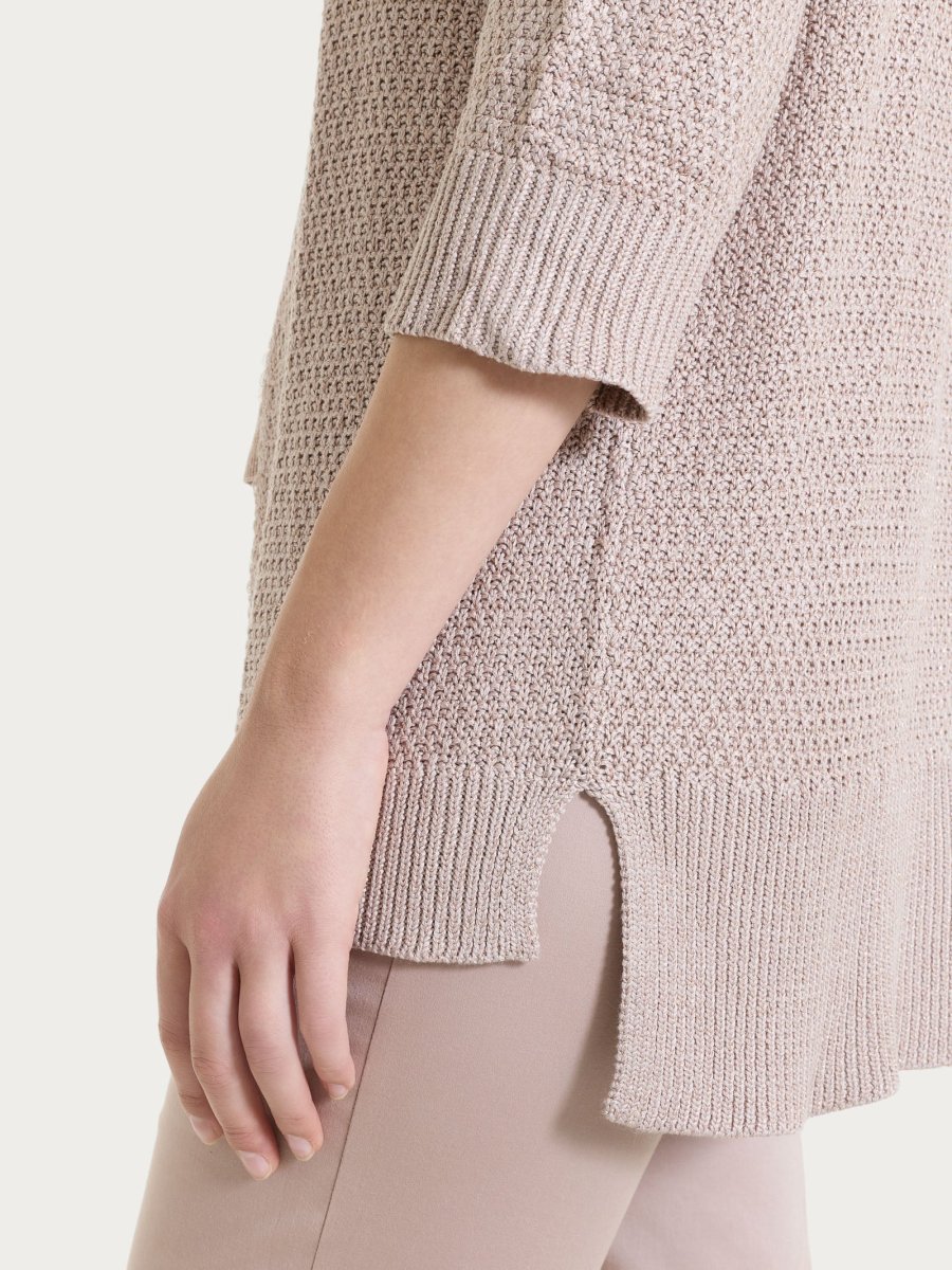 Cardigan aperto in Lurex Rice Stitch - Sphinx - immagine 4