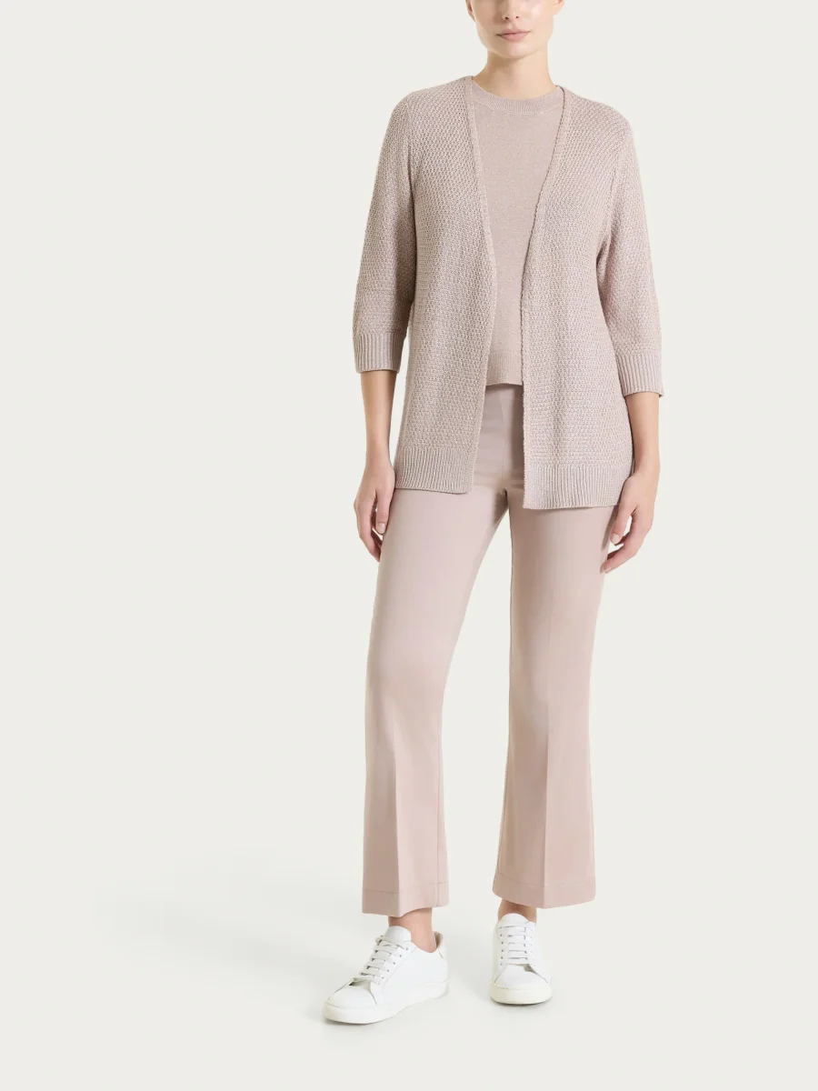 Cardigan aperto in Lurex Rice Stitch - Sphinx - immagine 5