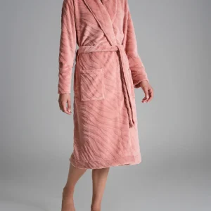 Vestaglia in Coral Fleece - Cork