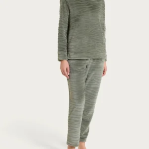 Tuta girocollo in Coral Fleece - Shadow