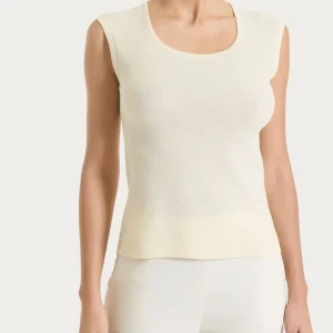 Smanicato in punto piquet di puro cotone - Whitecap Gray