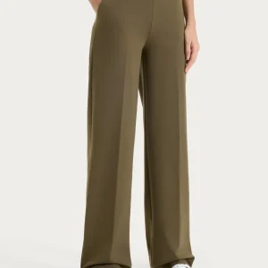 Pantalone a palazzo con tasche in Compact Light - Dark Olive