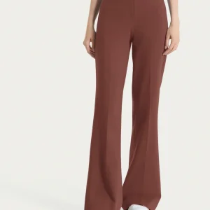 Pantalone flare in Compact Light - Cappuccino