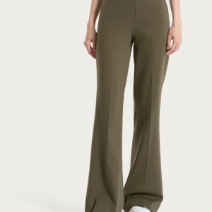 Pantalone flare in Compact Light - Dark Olive