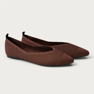 Ballerine slip on in maglia - Cappuccino