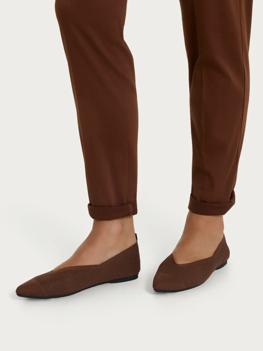 Ballerine slip on in maglia - Cappuccino - immagine 3