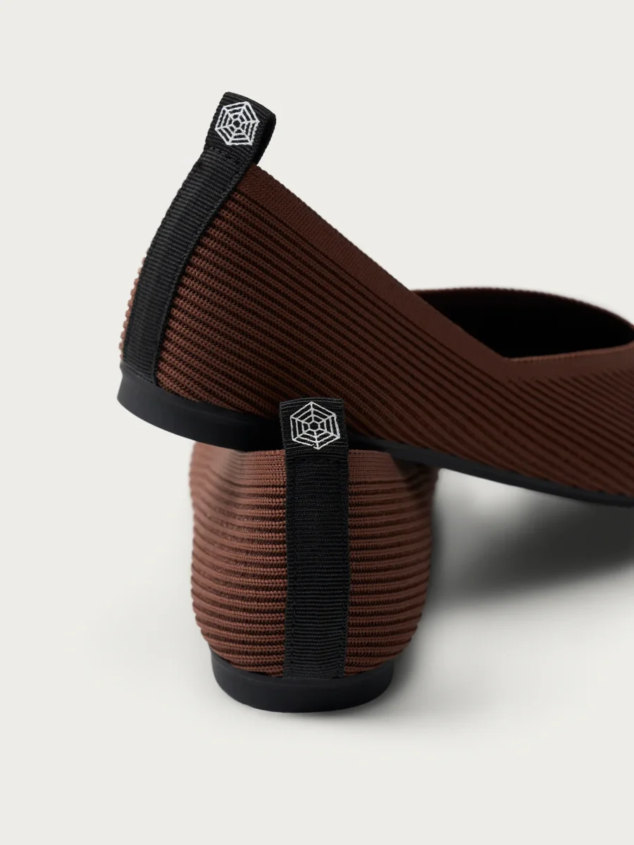 Ballerine slip on in maglia - Cappuccino - immagine 5