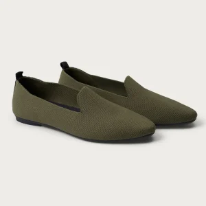 Loafer slip on in maglia - Dark Olive