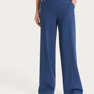 Pantalone a palazzo con tasche in Linen Super Fresh - Oceana