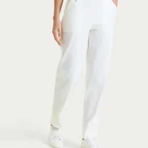 Pantalone a carota con tasche in Linen Super Fresh - Candido