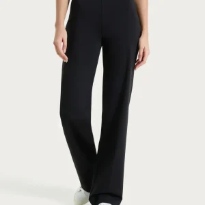 Pantalone ampio in Compact Light - Nero