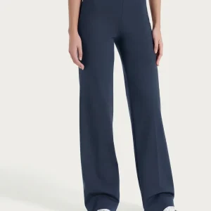 Pantalone ampio in Compact Light - Bleu