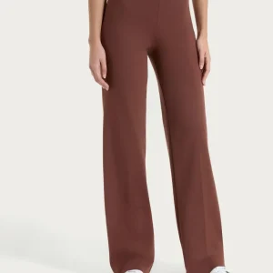 Pantalone ampio in Compact Light - Cappuccino