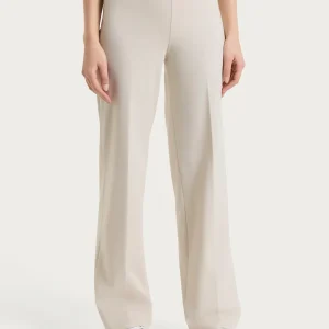 Pantalone ampio in Compact Light - Champignon