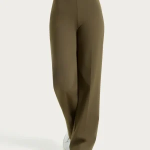 Pantalone ampio in Compact Light - Dark Olive