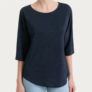 Maglietta con manica 3/4 kimono in Summer Light - Fant. Bleu righe 1/1