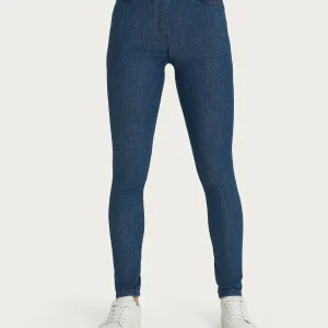 Jeans a 5 tasche con vita piatta in Light Denim  - Jeans