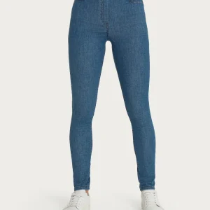 Jeans a 5 tasche con vita piatta in Light Denim  - Delave'