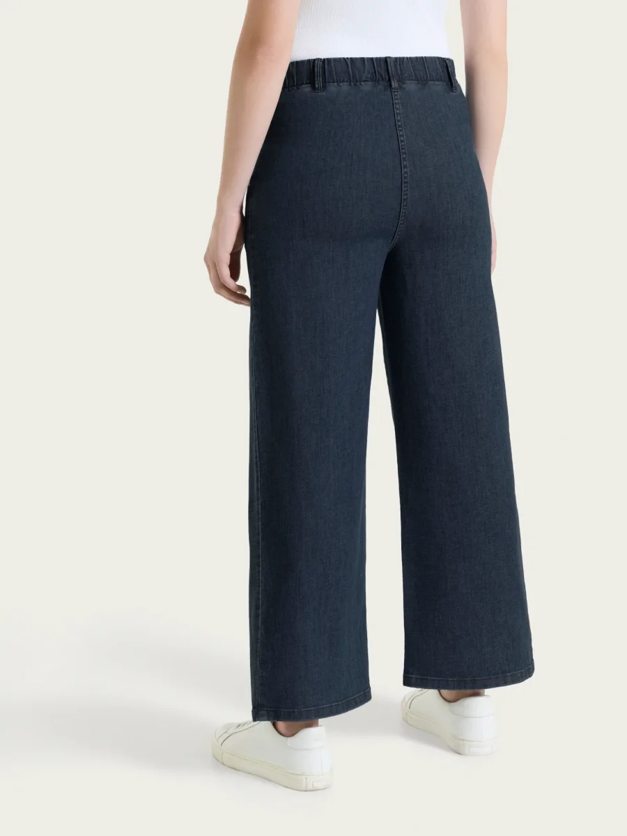 Jeans ampio con nervature e tasche in Light Denim - Indigo - immagine 3