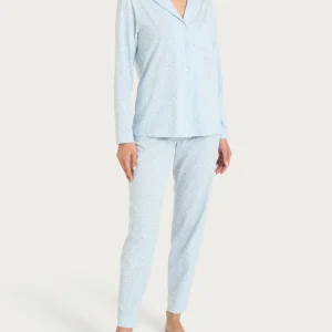 Pigiama aperto con fantasia micro animalier in Jersey di cotone - Fant. Country Air