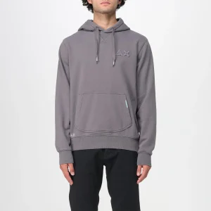 Felpa in cotone vintage con cappuccio