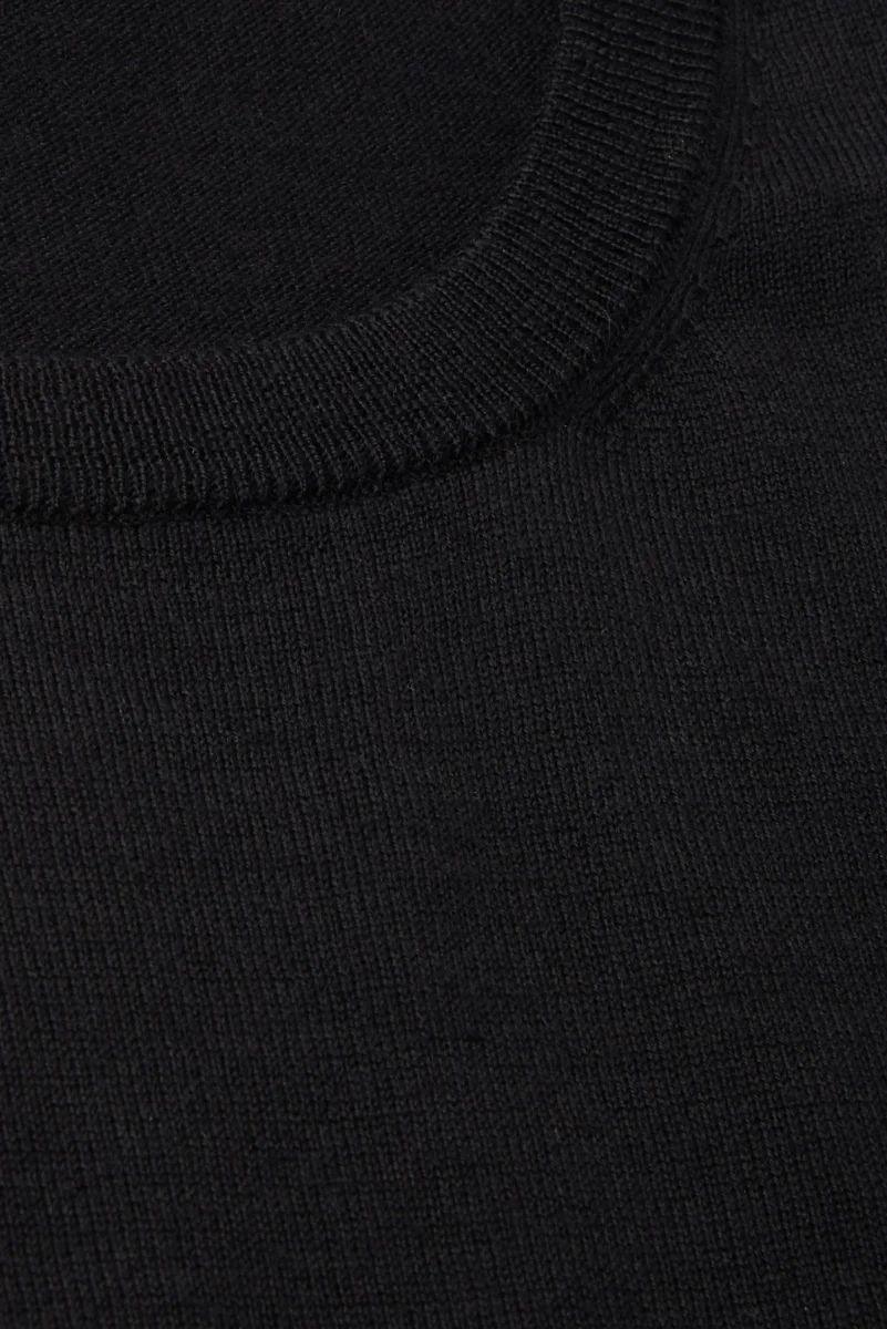 Girocollo lana seta cashmere nero - immagine 3