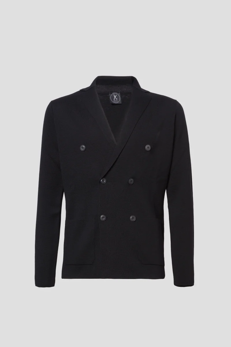 Cardigan doppiopetto lana