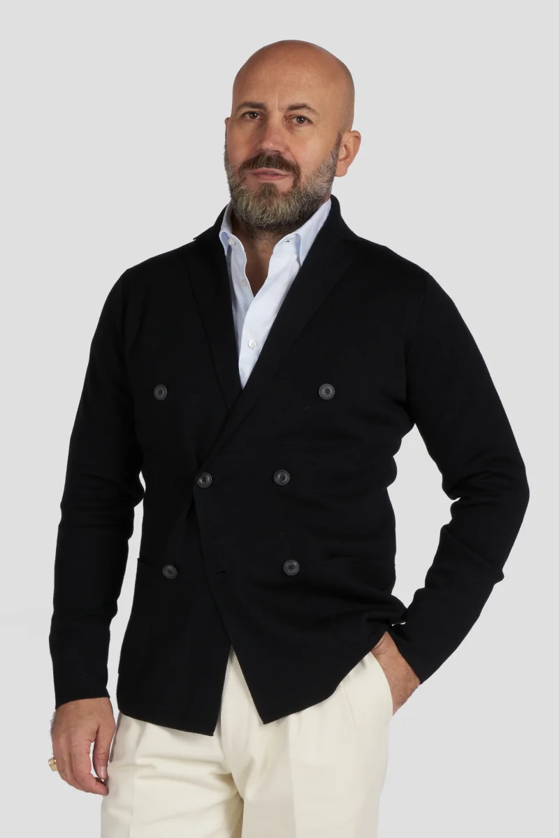 Cardigan doppiopetto lana - immagine 3