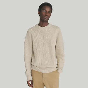 Maglione giro collo in lana e cashmere