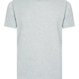 90-10 - Maglietta girocollo alto in cotone e viscosa - Argento Bipack