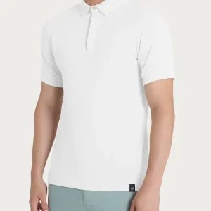 Polo in Eco Cotton Piquet Stretch - Bianco