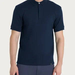 Polo in Eco Cotton Piquet Stretch - Outer Space