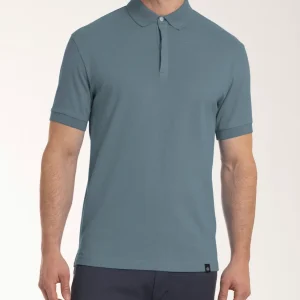 Polo in Eco Cotton Piquet Stretch - Stormy Weather