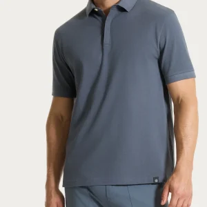 Polo in Eco Cotton Piquet Stretch - Turbulence