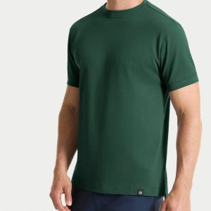 Maglietta girocollo in Eco Cotton Piquet Stretch - Pineneedle