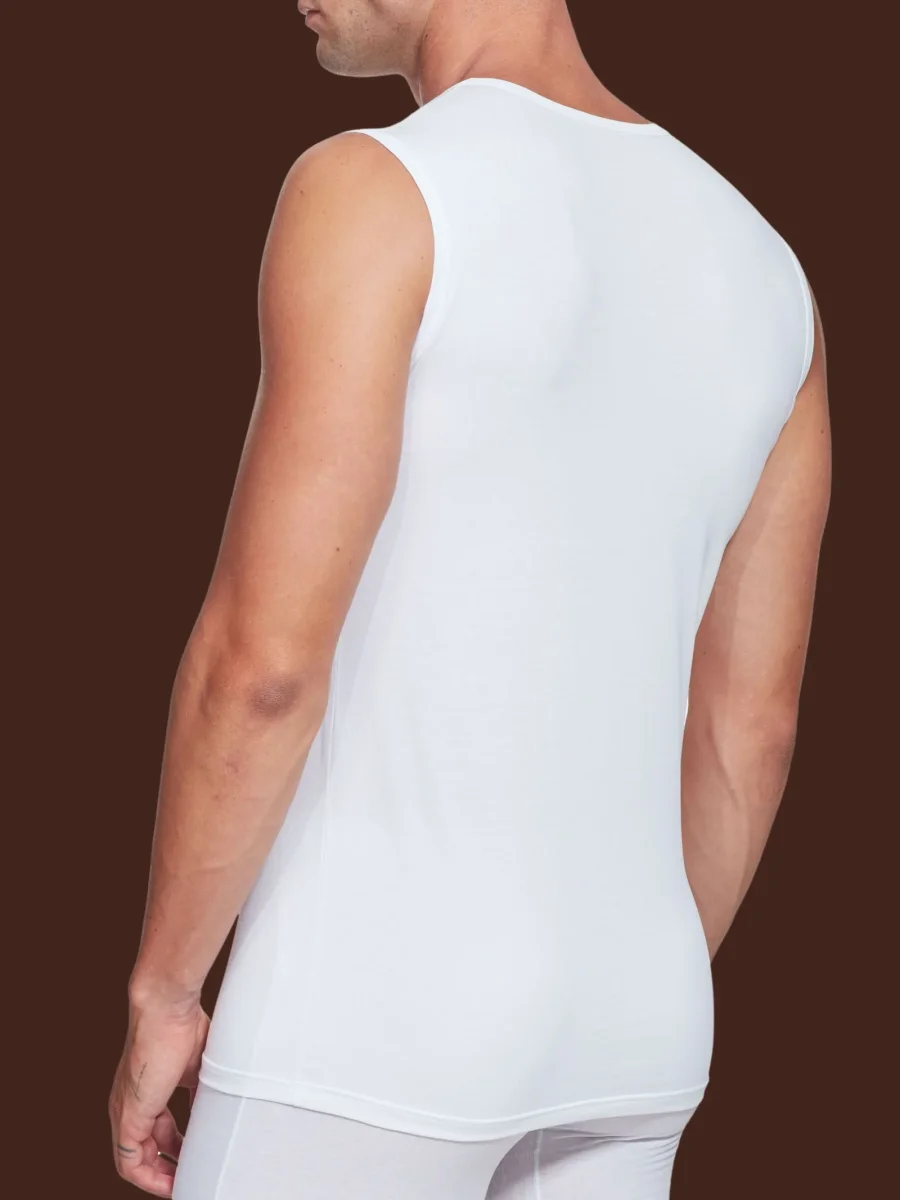 Hi-Tech - Smanicato in jersey di cotone elasticizzato - Bianco - immagine 4
