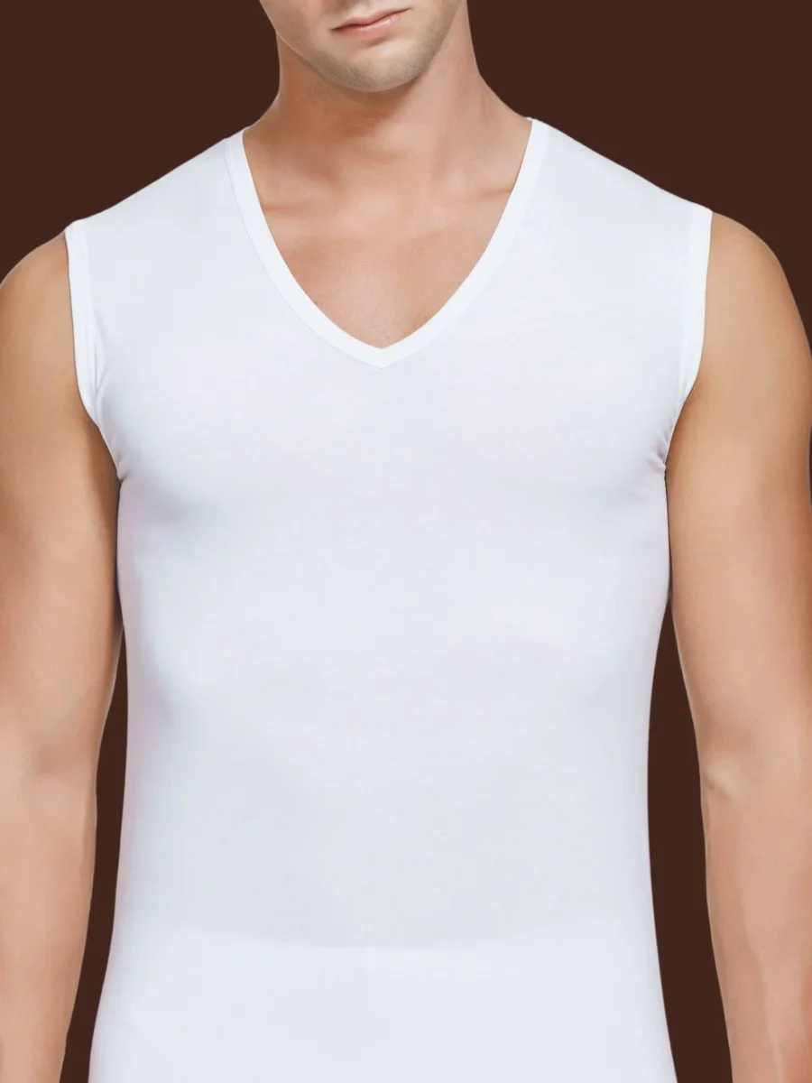 Hi-Tech - Smanicato in jersey di cotone elasticizzato - Bianco - immagine 5