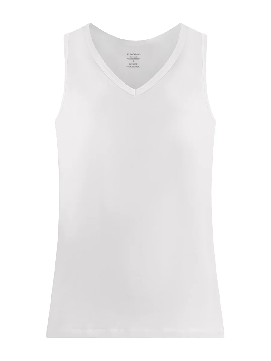Hi-Tech - Smanicato in jersey di cotone elasticizzato - Bianco - immagine 2