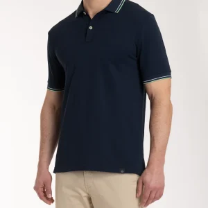 Polo in Eco Cotton Piquet Stretch - Fant.Dark