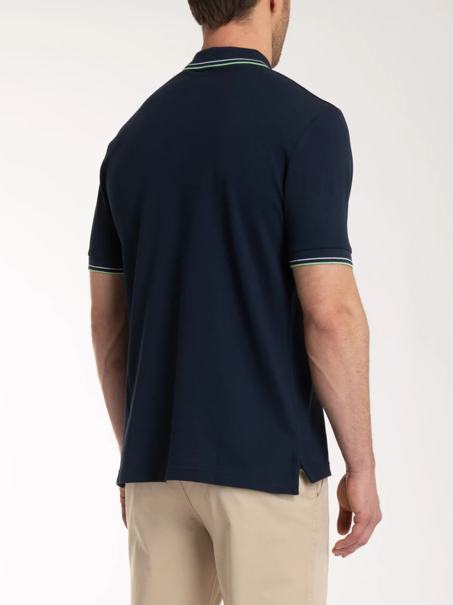 Polo in Eco Cotton Piquet Stretch - Fant.Dark - immagine 3