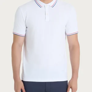 Polo in Eco Cotton Piquet Stretch - Fant.White