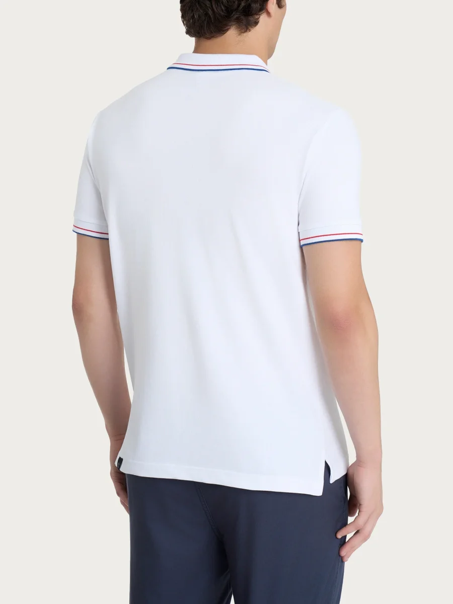 Polo in Eco Cotton Piquet Stretch - Fant.White - immagine 3