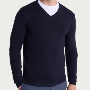 Pull scollo a V Four Seasons - Bleu