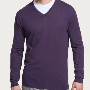 Pull scollo a V Four Seasons - Sunset Purple