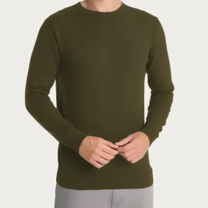 Pull girocollo Four Seasons - Dark Olive