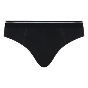 Compact - Slip in cotone elasticizzato - Nero Tripack